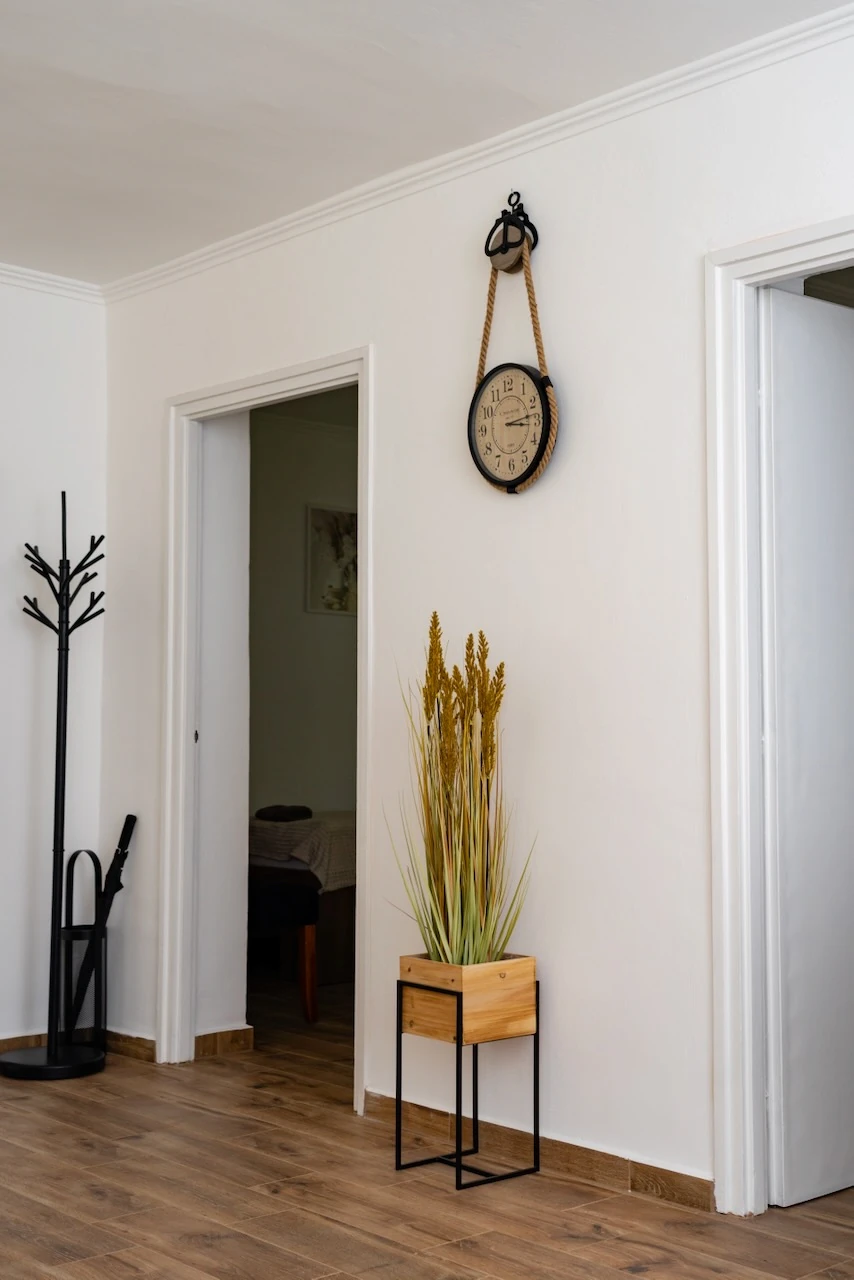 Hálószoba a mártélyi családi apartmanban