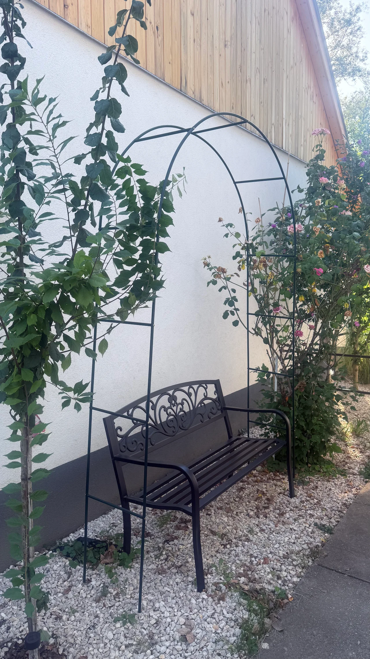 Apartmanház udvara Mártélyon